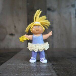 1992 Cabbage Patch Kids McDonalds Toy Blonde Ballerina Purple Outfit Yarn Hair